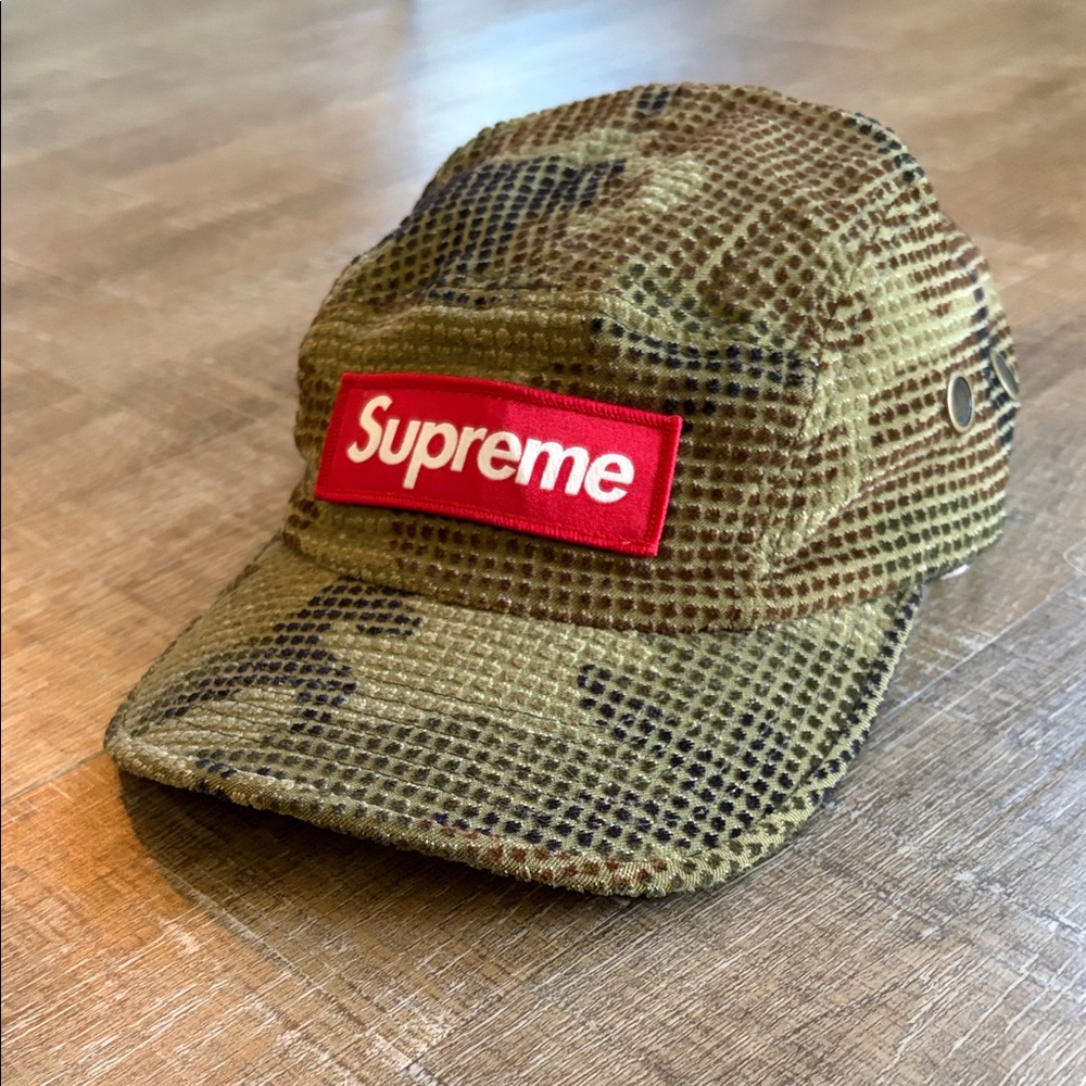 Supreme Mesh Camouflage Hat - Red and Brown